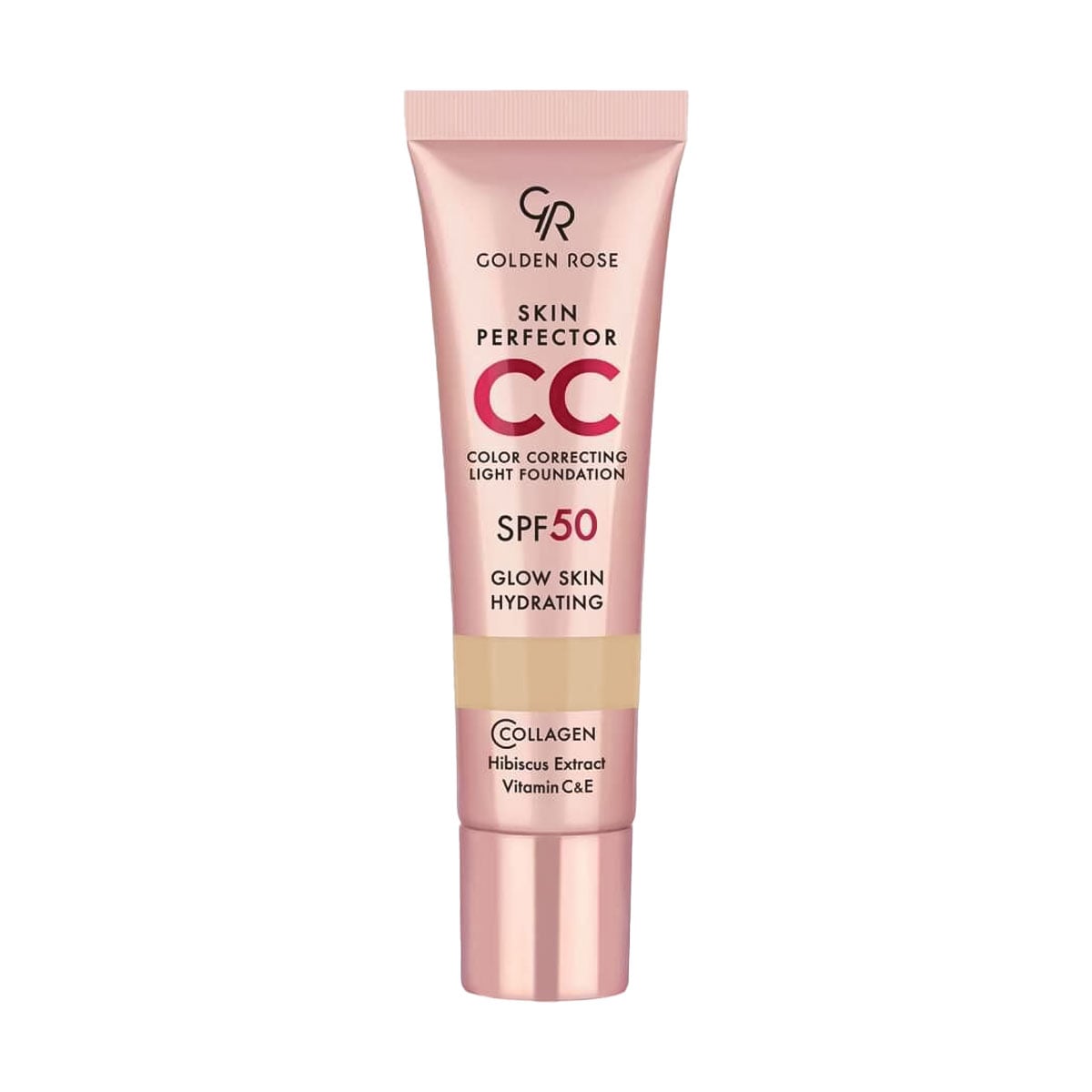Тональна основа для обличчя Golden Rose Skin Perfector Color Correcting Light Foundation, SPF 50, 101 Beige, 30 мл
